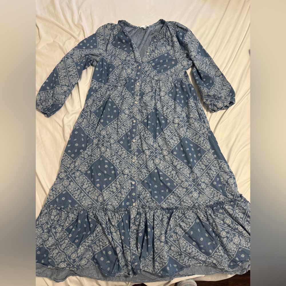 Long paisley dress